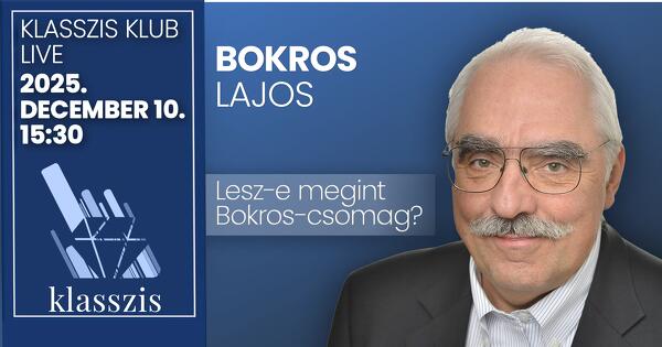 Bokros Lajos 2025. december 10. 15:30