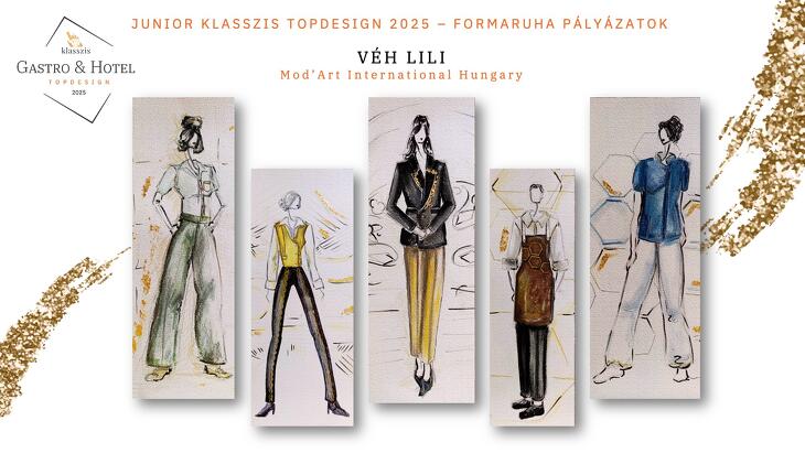 Junior Klasszis TopDesign 2025 formaruha pályázat díjazottjainak pályamunkái