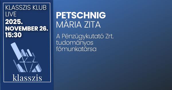 Petschnig Mária Zita 2025. november 26. 15:30